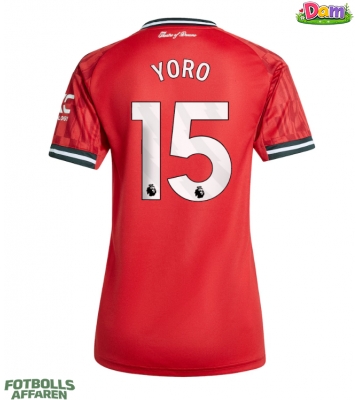 Manchester United Leny Yoro #15 Hemmatröja Kvinnor 2025-26 Kortärmad